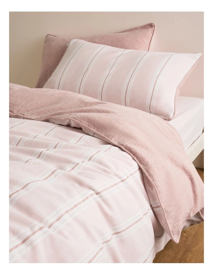 Kaia King Single Quilt Cover in Bud image 3