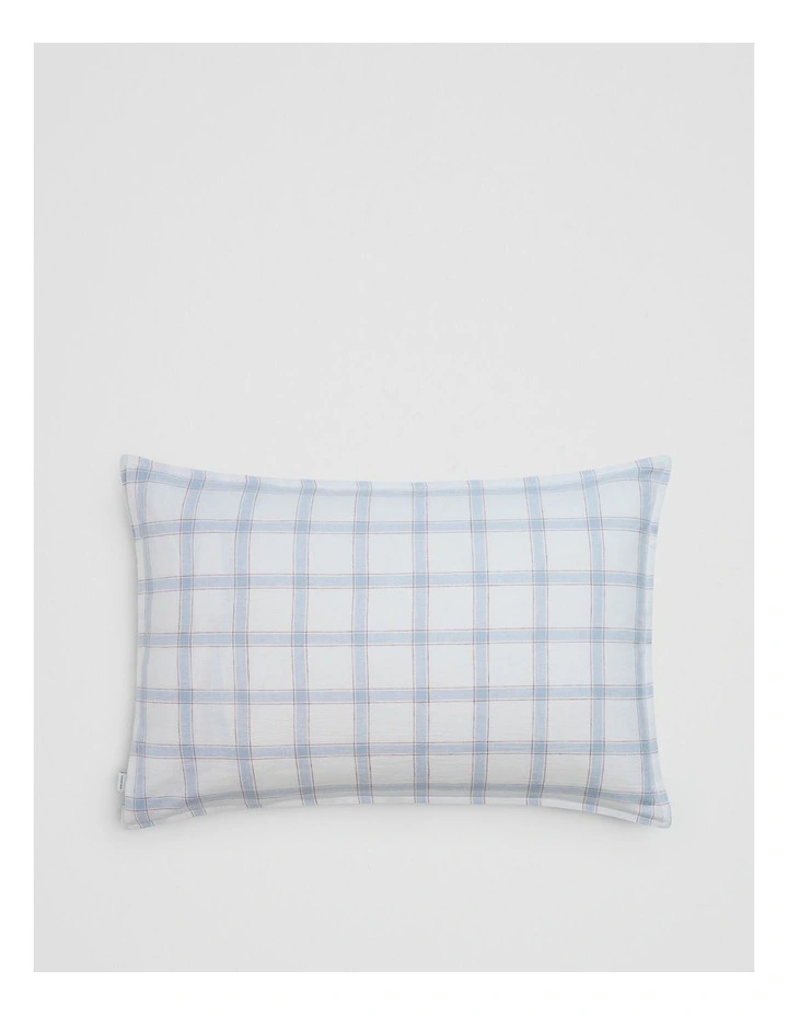 Luca Standard Pillowcase Pair in Ciel Blue image 3