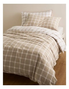 Luca Single Quilt Cover in Natural