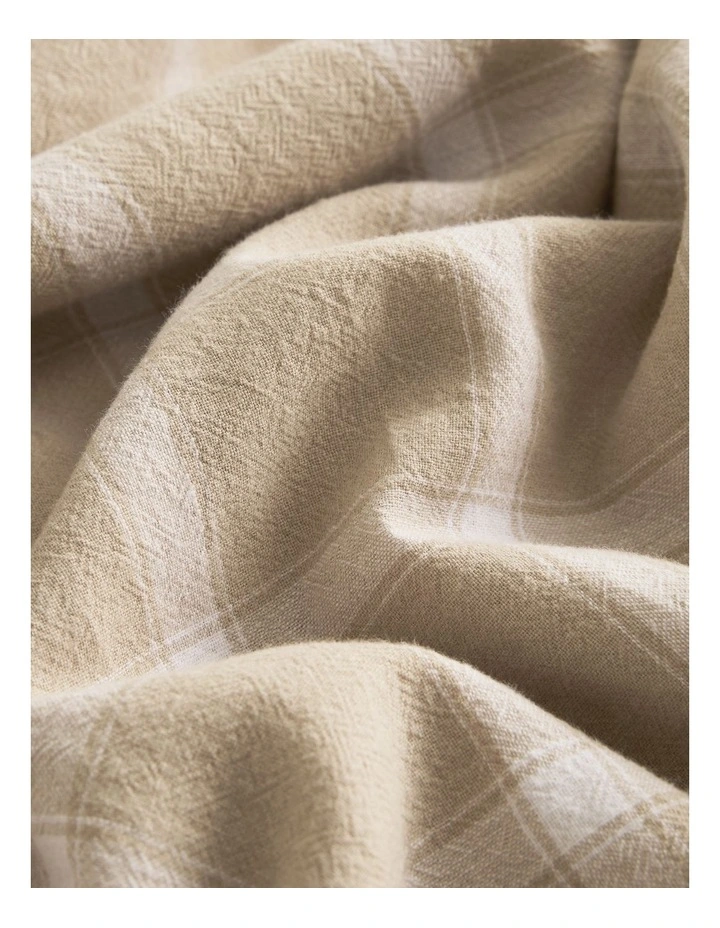 Luca King Single Quilt Cover in Natural image 5