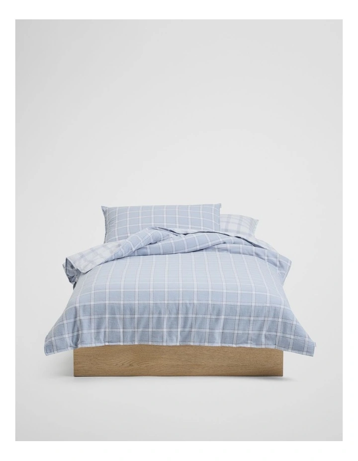 Luca Double Quilt Cover in Ciel Blue image 1