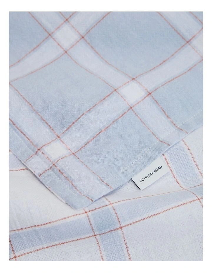 Luca Double Quilt Cover in Ciel Blue image 2