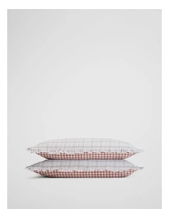 Holly Standard Pillowcase Pair in Multi Check