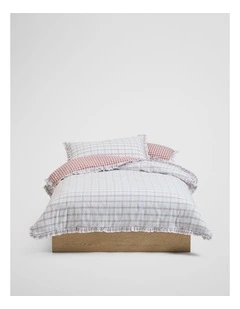 Holly King Single Quilt Cover in Multi Check
