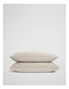 Pomona King Pillowcase Pair in Natural