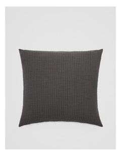 Pomona European Pillowcase in Charcoal