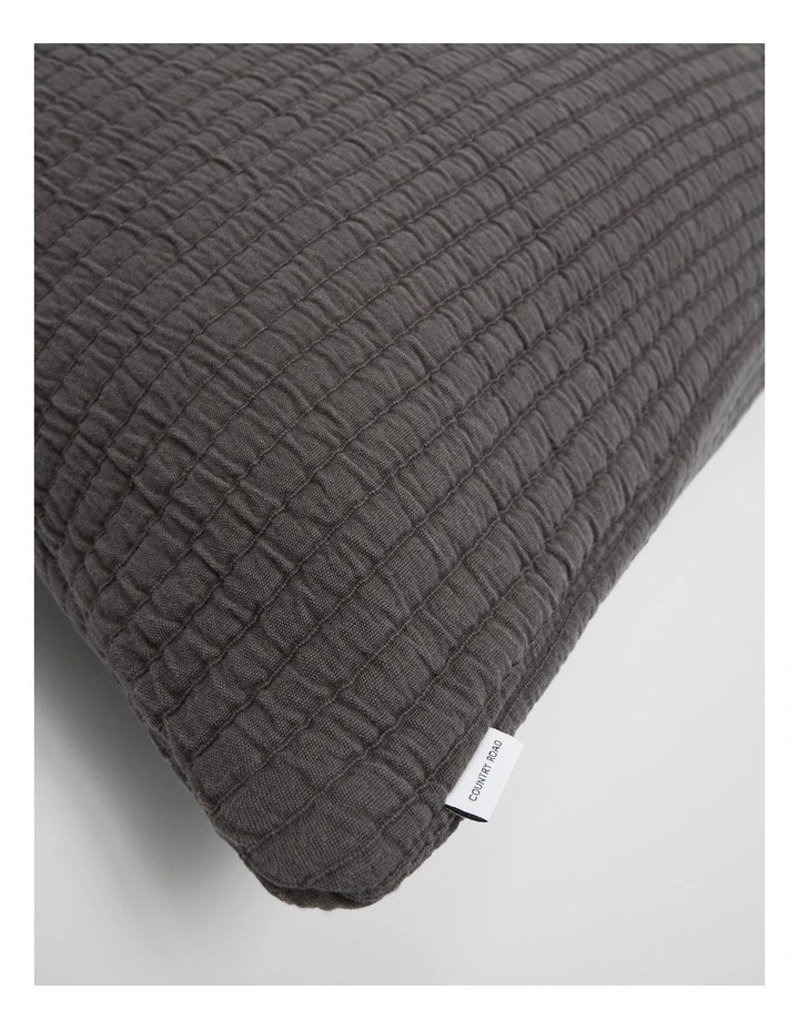 Pomona European Pillowcase in Charcoal image 2