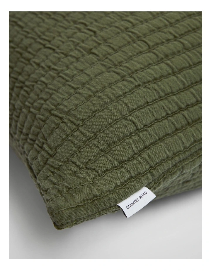 Pomona European Pillowcase in Dark Olive image 2