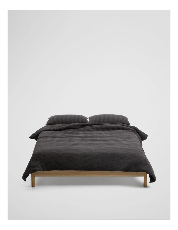 Pomona Queen Quilt Cover in Charcoal image 1