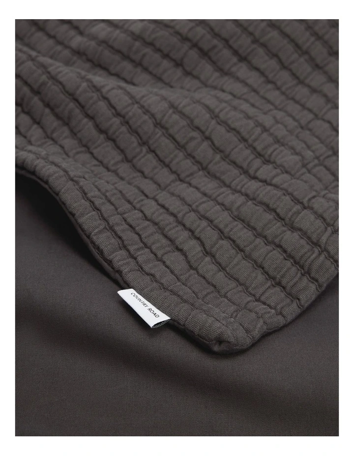 Pomona Queen Quilt Cover in Charcoal image 3