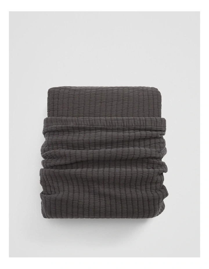 Pomona Queen Quilt Cover in Charcoal image 4