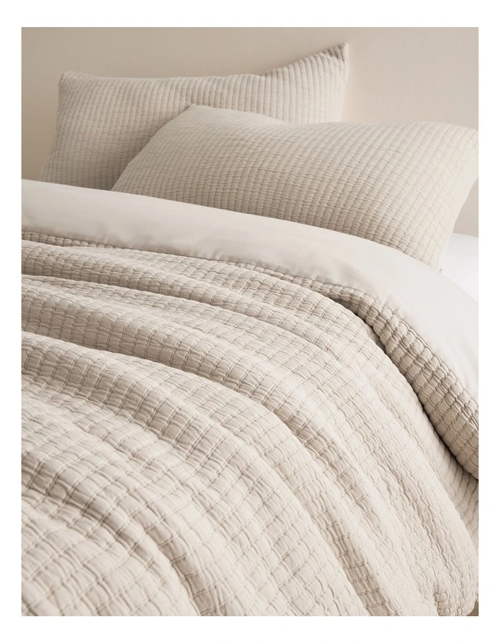 Pomona Queen Quilt Cover in Natural image 2