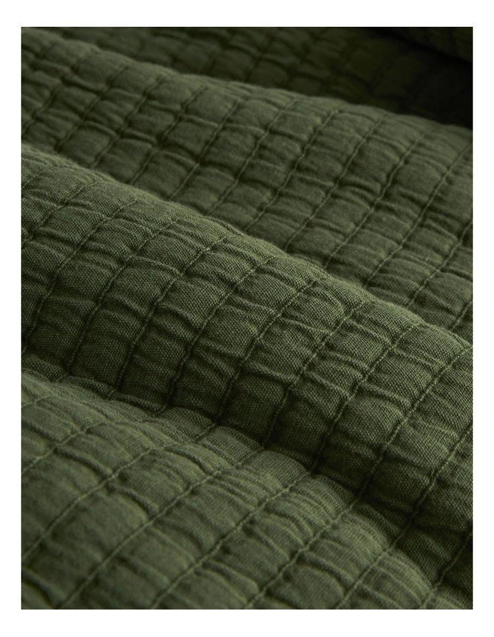 Pomona Queen Quilt Cover in Dark Olive image 5