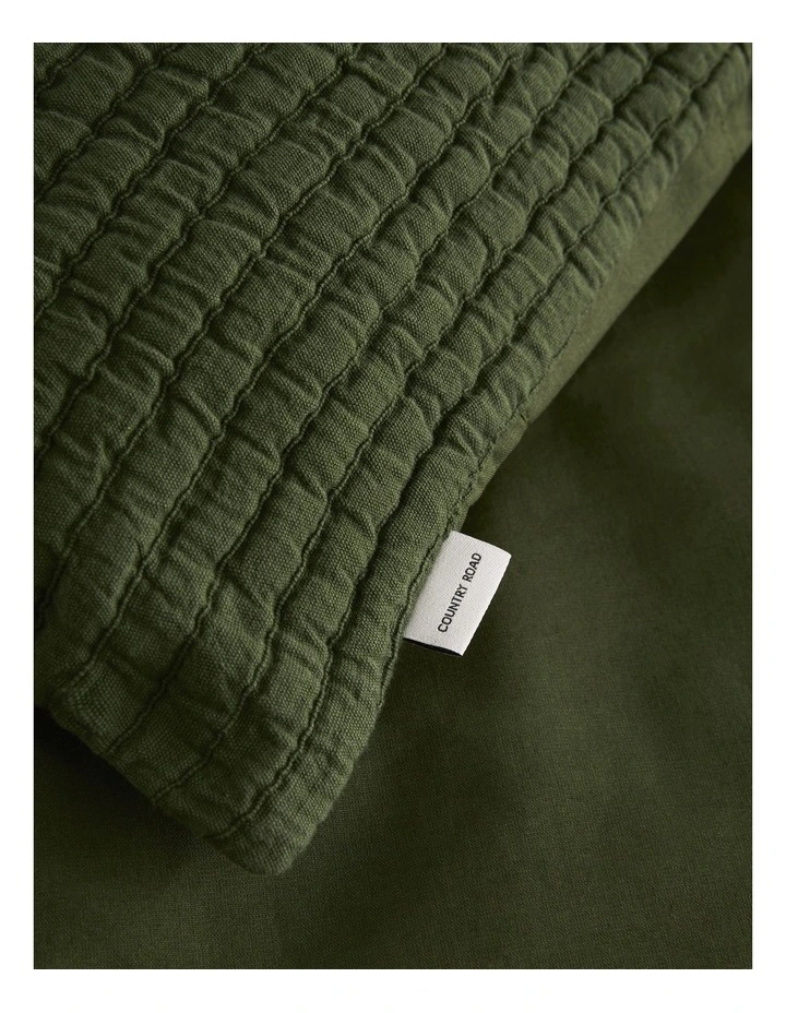Pomona Queen Quilt Cover in Dark Olive image 6