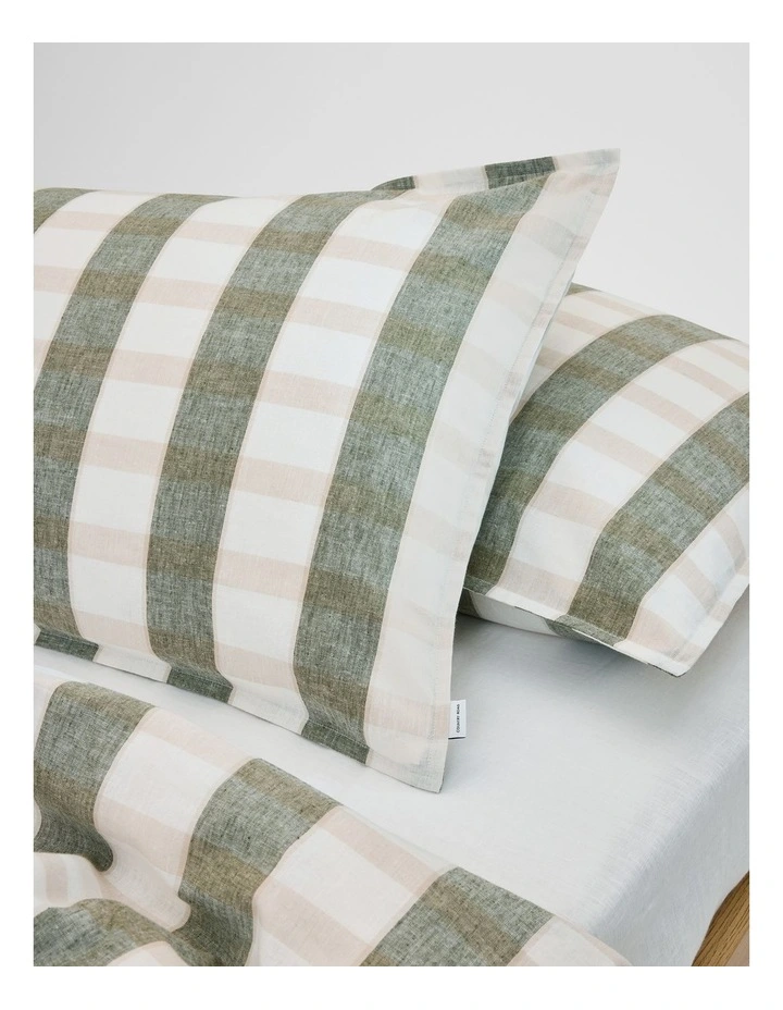 Nerida Standard Pillowcase Pair in Dark Olive image 2