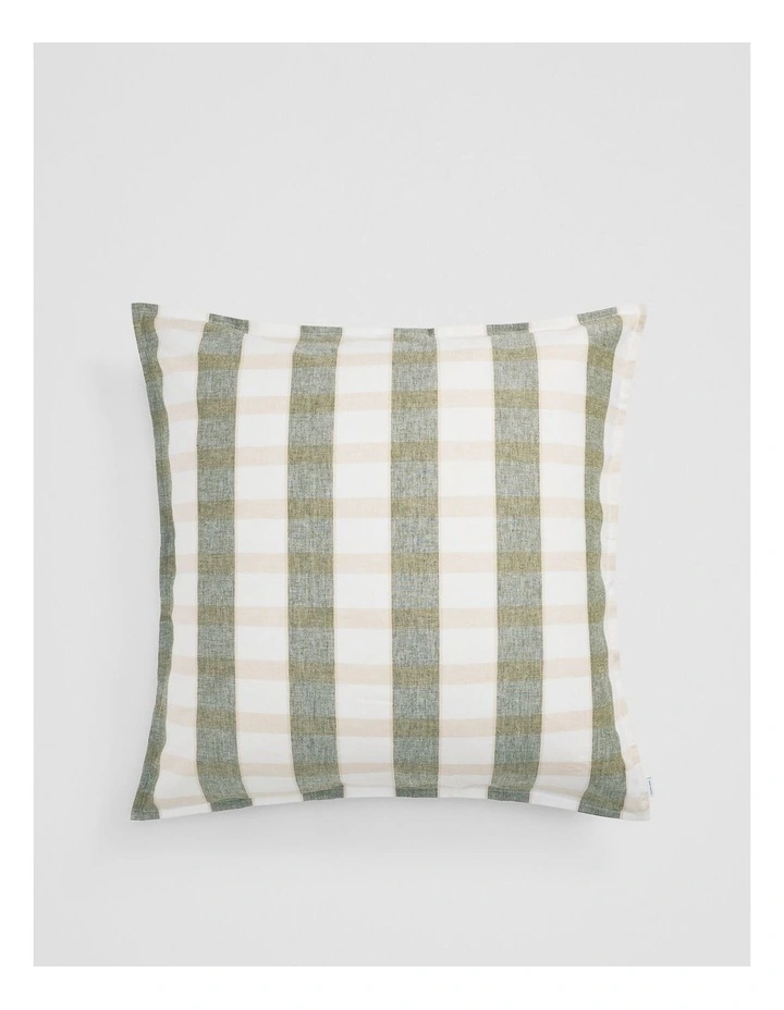 Nerida European Pillowcase in Dark Olive image 1