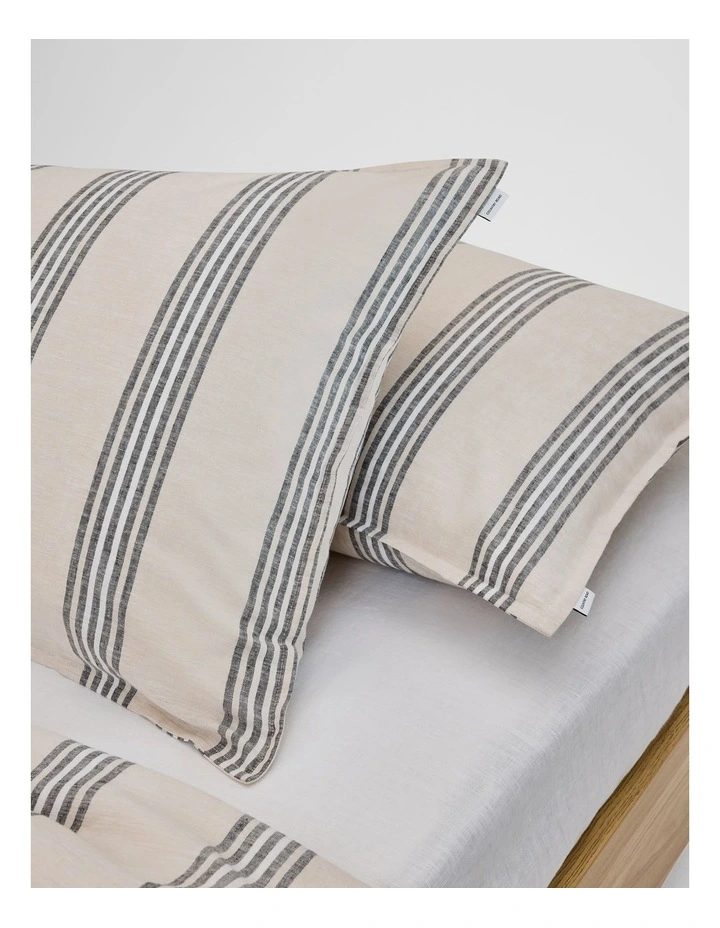 Riley King Pillow Case Pair in Natural image 2