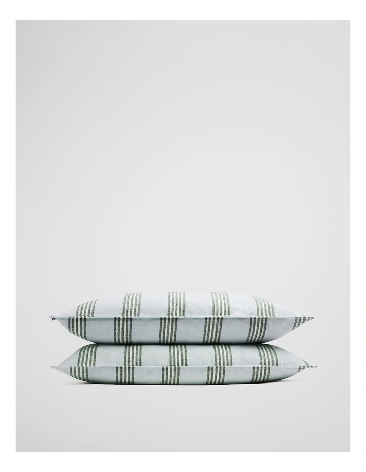 Riley Standard Pillow Case Pair in Ripple image 1