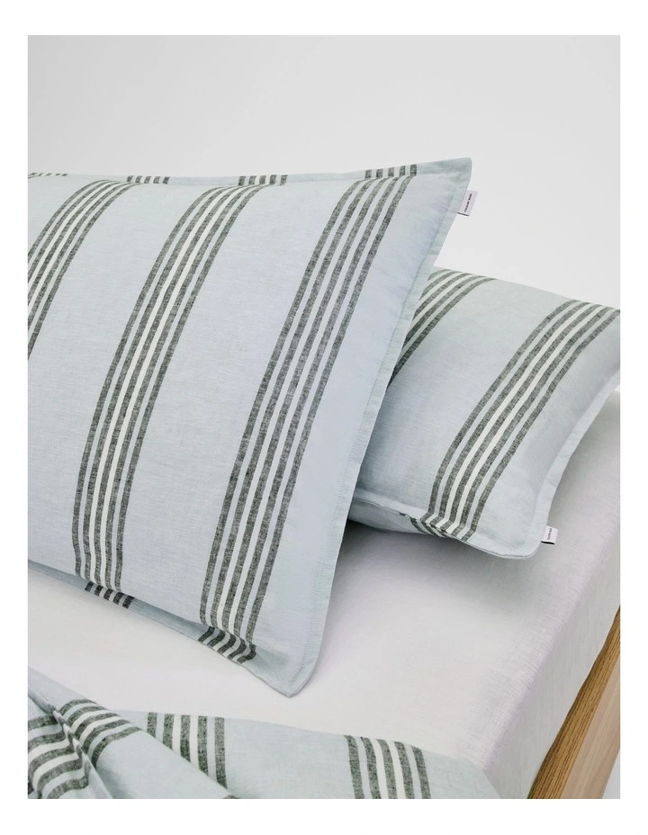 Riley Standard Pillow Case Pair in Ripple image 2