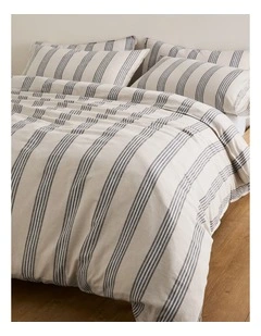Riley King Quilt Cover in Natural