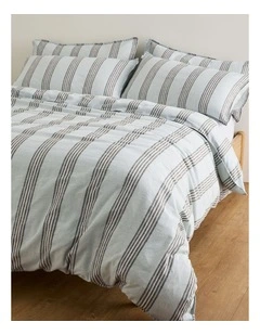 Riley King Quilt Cover in Ripple