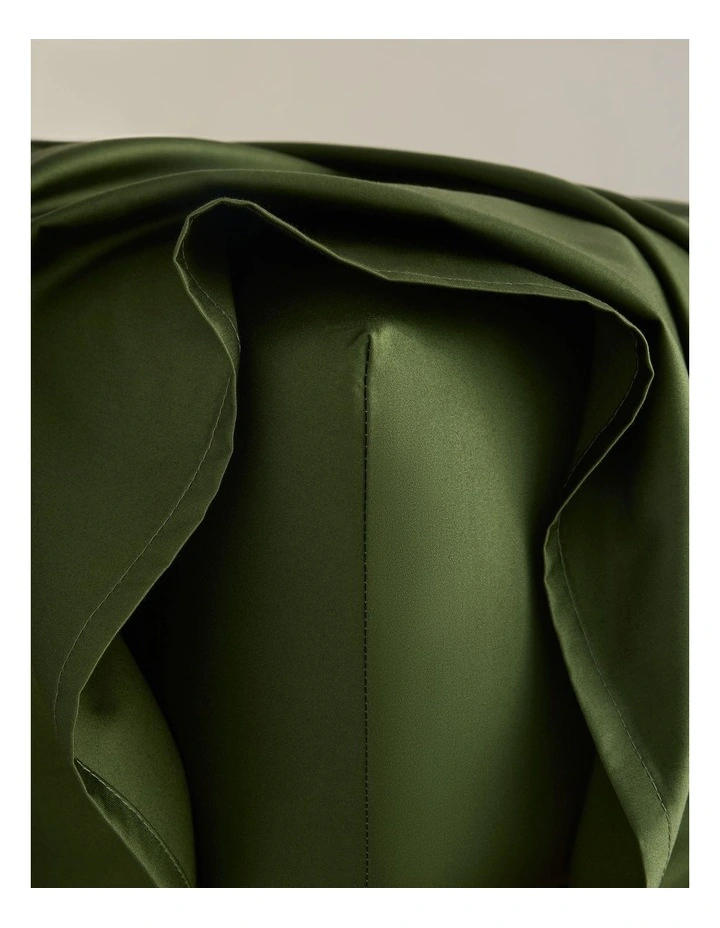 Dita Queen Fitted Sheet in Dark Olive image 1