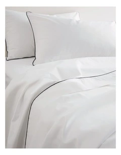 Dita K Flat Sheet in White