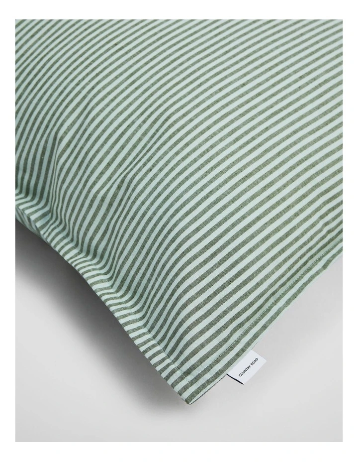 Brae Australian Cotton Stripe Standard Pillowcase Pair in Ripple image 3