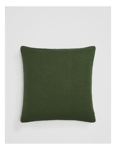Marley Organically Grown Cotton 60x60 Cushion in Dark Olive