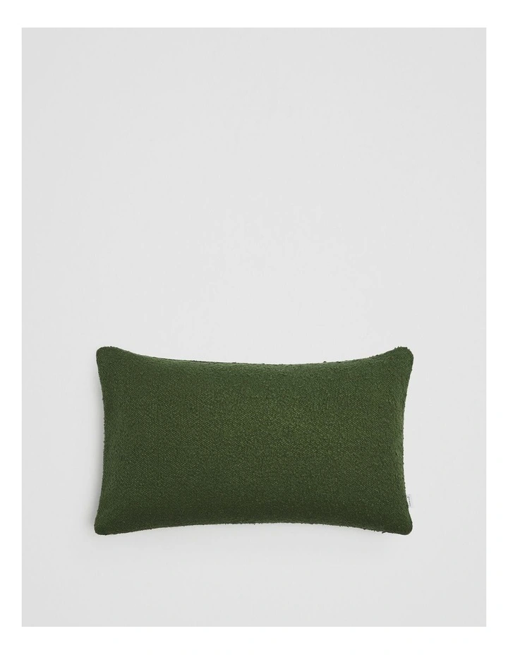 Marley Organically Grown Cotton 35x60 Cushion in Dark Olive image 1