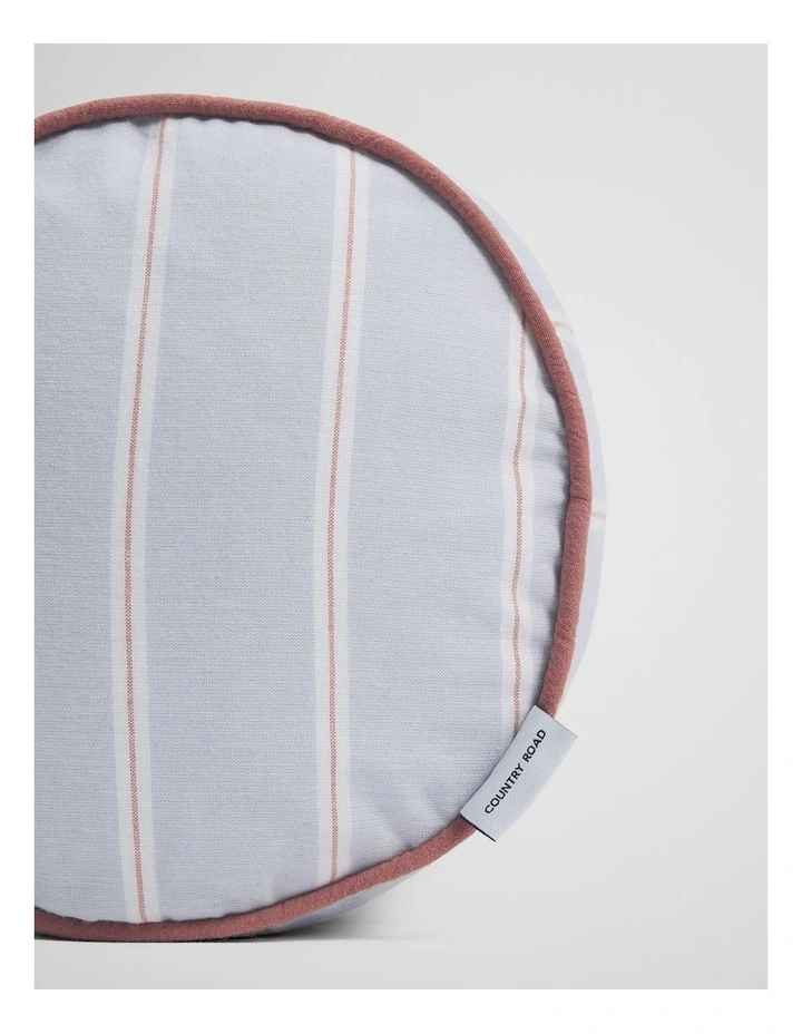 Evie Australian Cotton 55x17x17 Bolster in Ciel Blue image 3