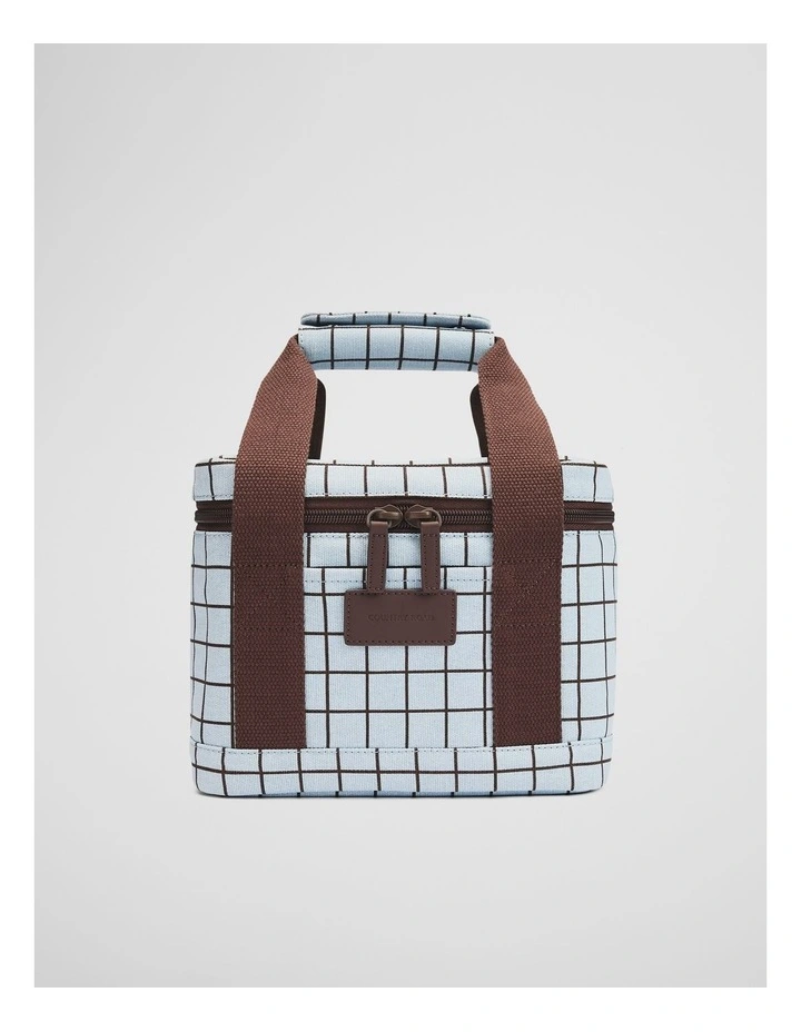 Elysia Cooler Bag in Ciel Blue Check image 1