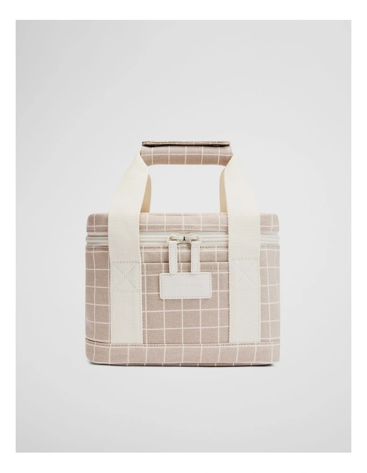 Elysia Cooler Bag in Natural Check image 1