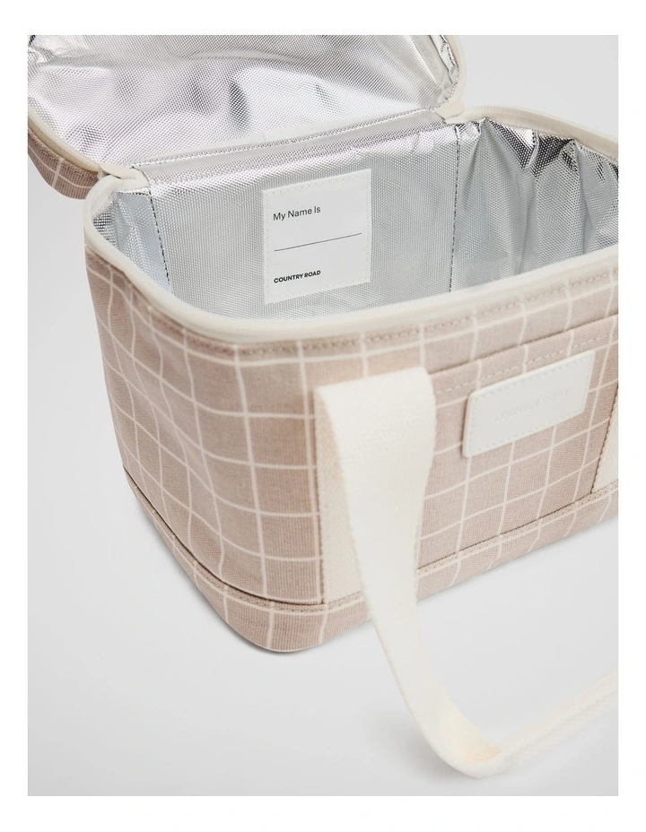 Elysia Cooler Bag in Natural Check image 2