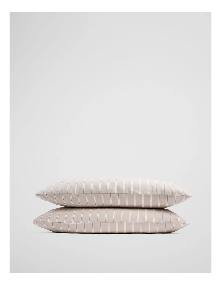 Evie Standard Pillowcase Pair in Natural image 1