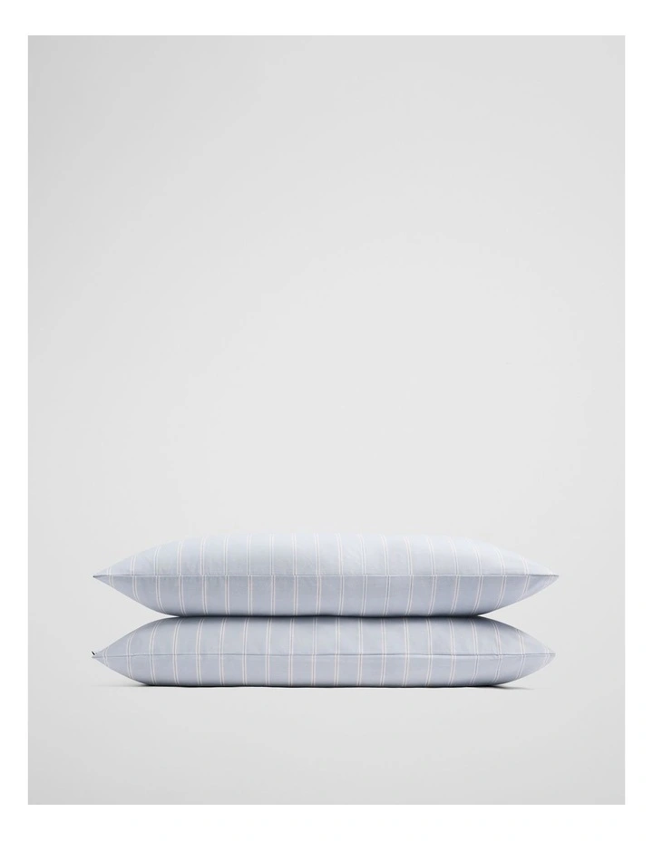 Evie Standard Pillowcase Pair in Ciel Blue image 1