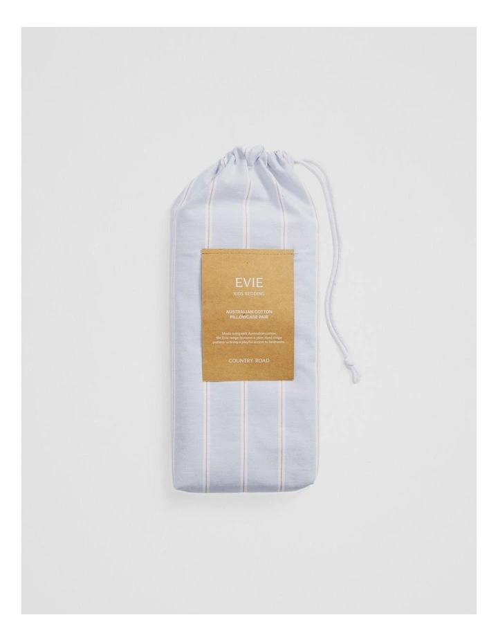 Evie Standard Pillowcase Pair in Ciel Blue image 4