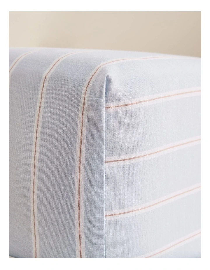 Evie Australian Cotton Single Fitted Sheet in Ciel Blue image 1