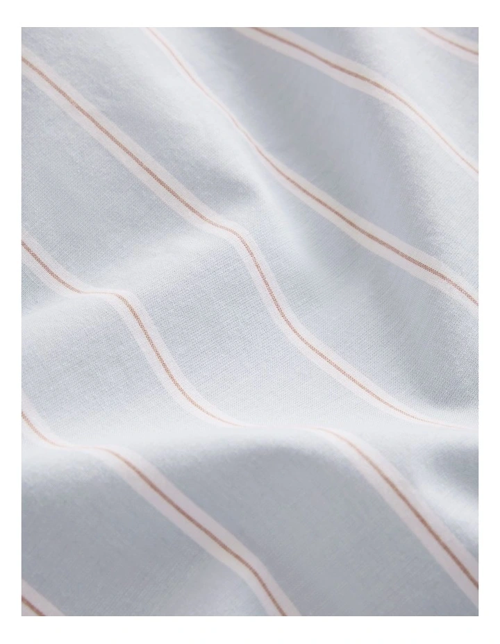 Evie Australian Cotton Single Fitted Sheet in Ciel Blue image 5