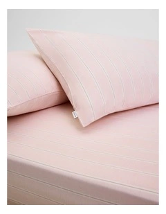 Evie Australian Cotton Single Fitted Sheet in Bud