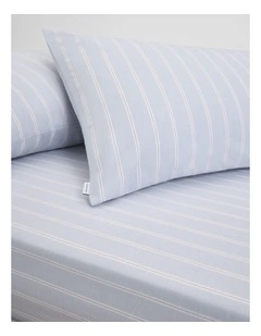 Evie King Single Fit Sheet in Ciel Blue