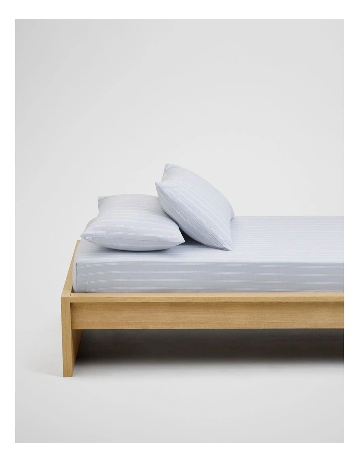 Evie King Single Fit Sheet in Ciel Blue image 2