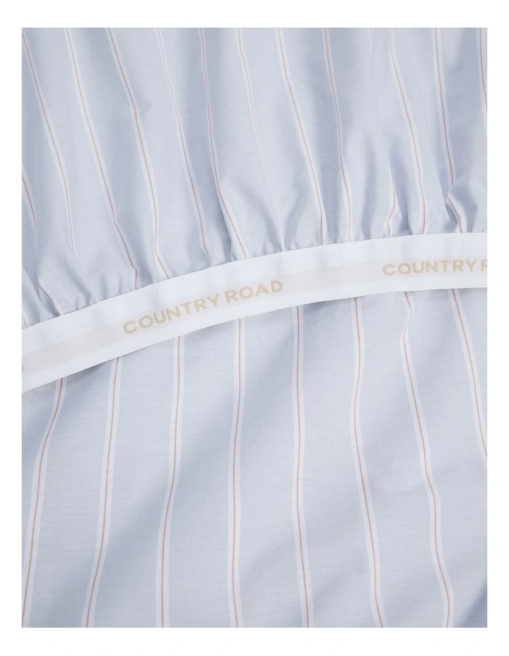 Evie King Single Fit Sheet in Ciel Blue image 3