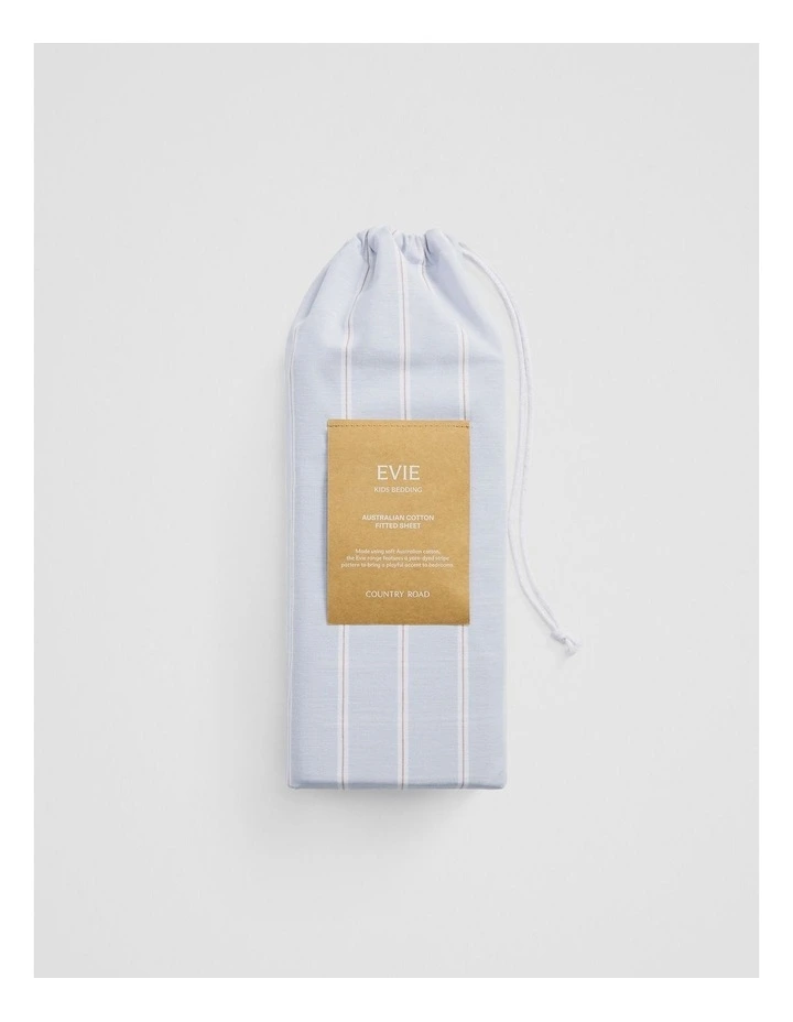Evie King Single Fit Sheet in Ciel Blue image 4