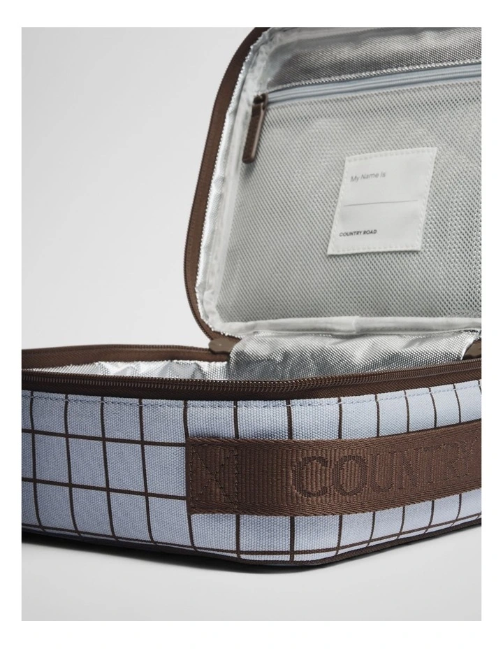 Elysia Lunch Bag in Ciel Blue Check image 2