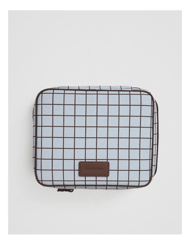 Elysia Lunch Bag in Ciel Blue Check image 3
