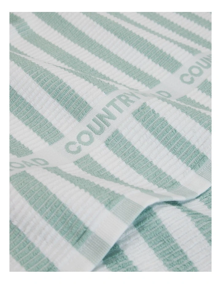 Cr Stripe Australian Cotton Tea Towel Pack Of 3 in Ripple image 2