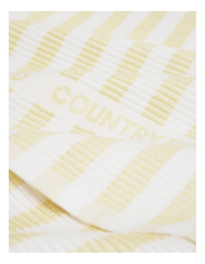 Cr Stripe Australian Cotton Tea Towel Pack Of 3 in Yarrow image 2