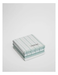 Laine Australian Cotton Tea Towel Pack of 3 in Ripple