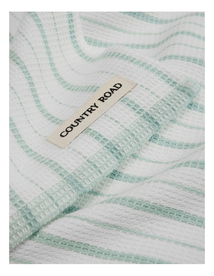 Laine Australian Cotton Tea Towel Pack of 3 in Ripple image 2
